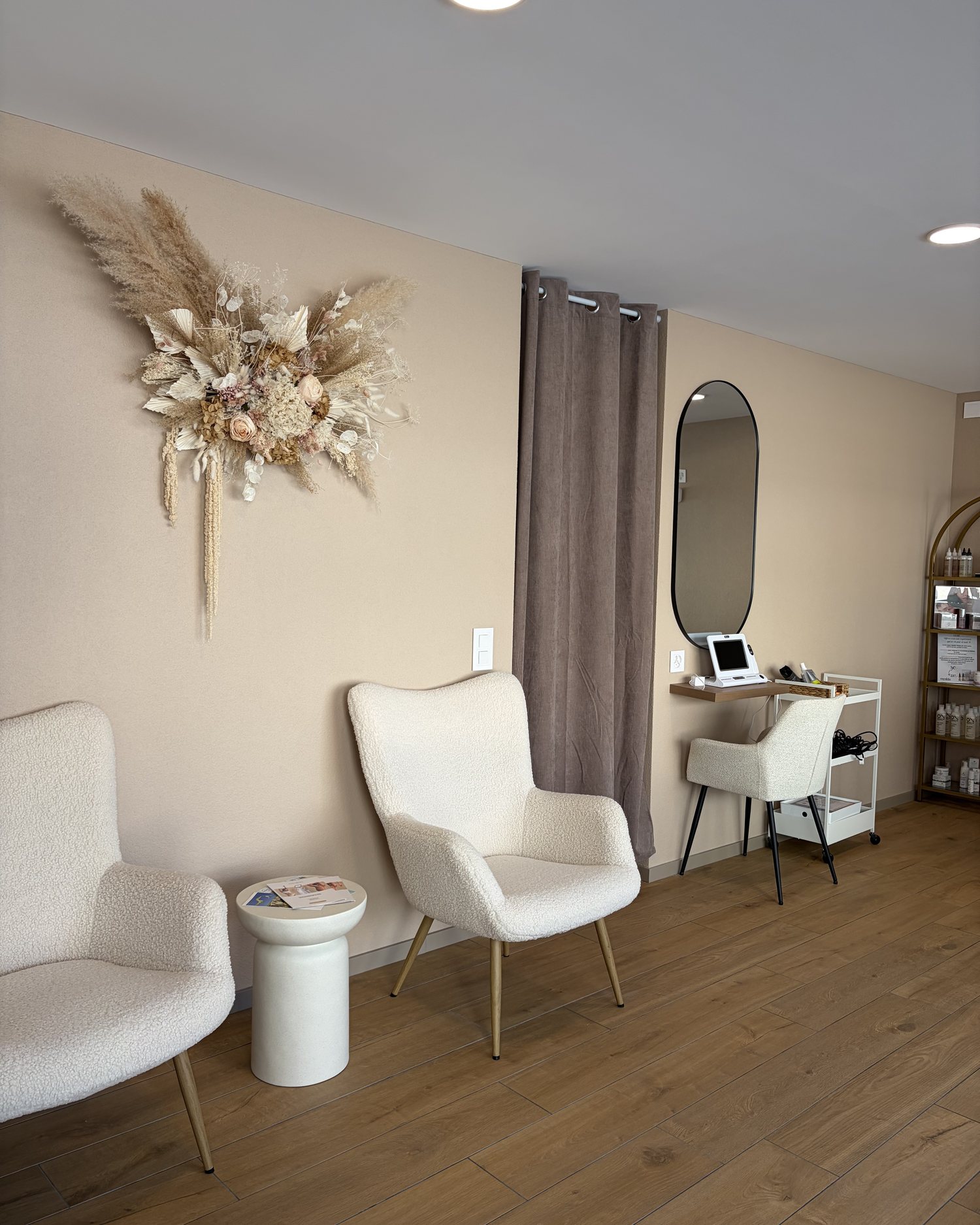 Espace détente de l'institut mySkin à Delémont